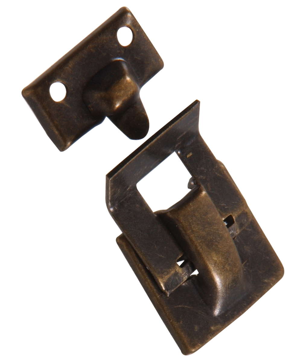 852404 Carded - Mini Catch, Antique Brass