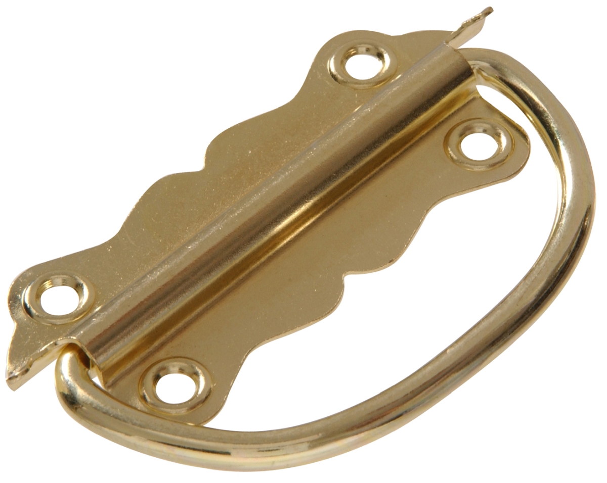 Carded - Chest Handle, Brass Plated - 3.5 in.
