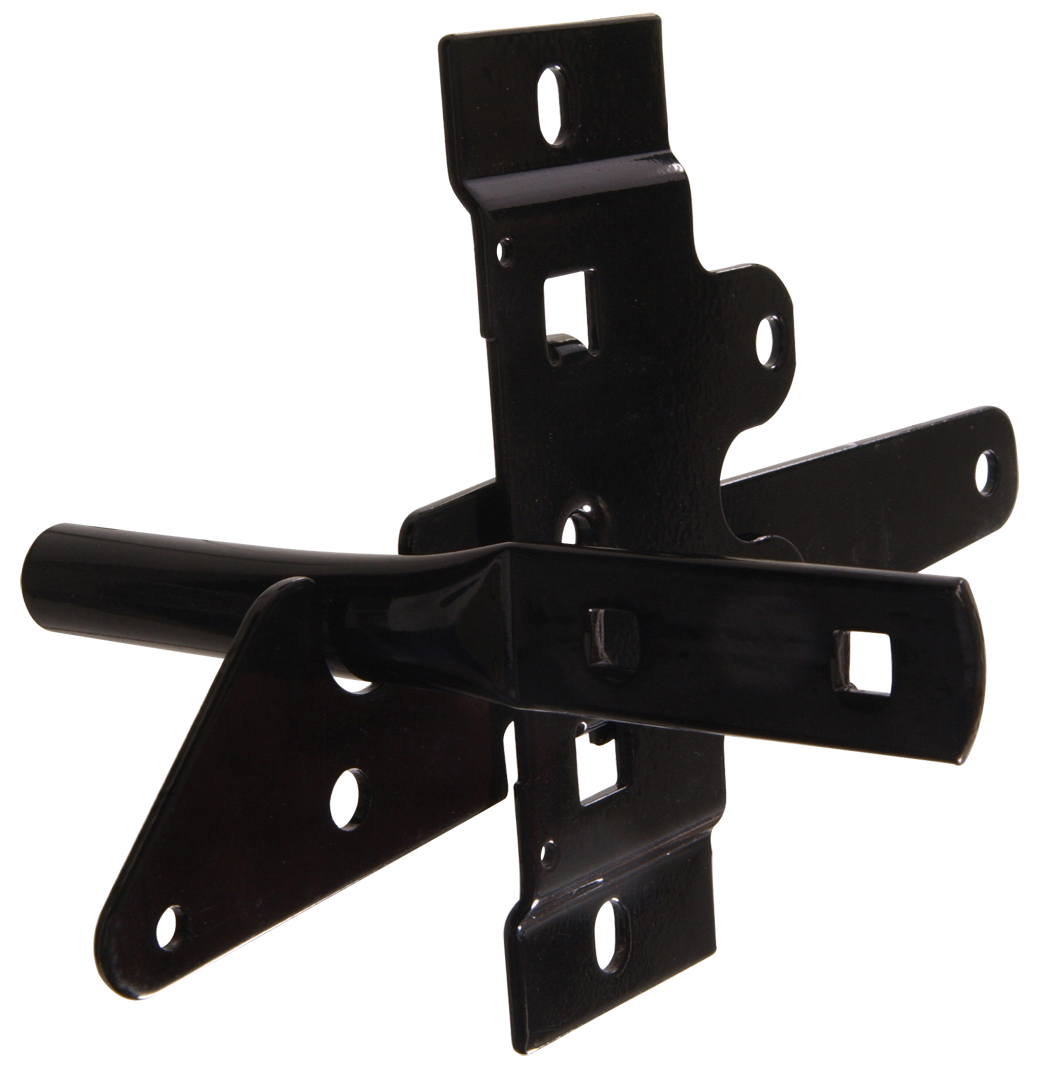 Carded - Post Mount Gate Latch, Black