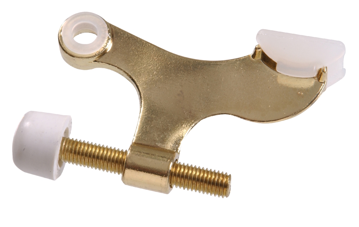852660 Carded - Hinge Pin Door Stops Solid & Hollow Doors, Brass Plated