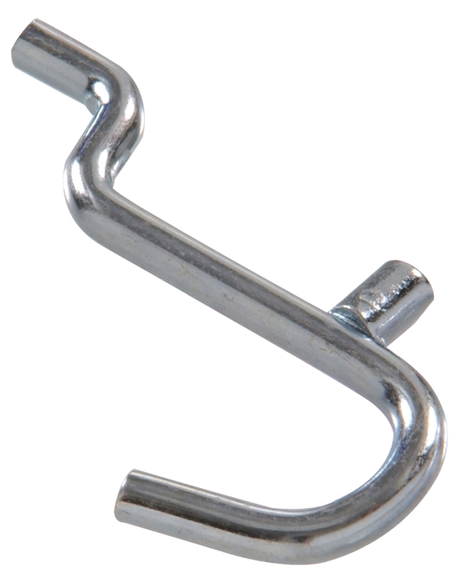 Carded - Zinc Peg Curved Hook, 0.625 in.