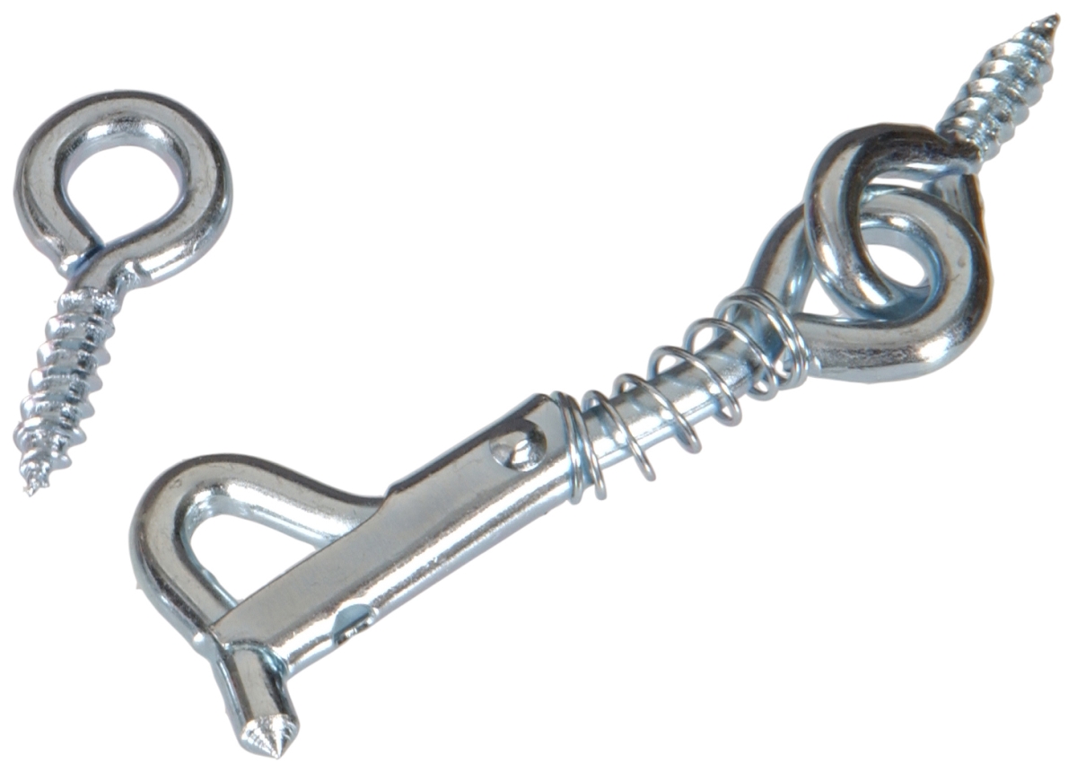 Carded - Zinc Gate Safety Hook & Eye Latches, 2 in.