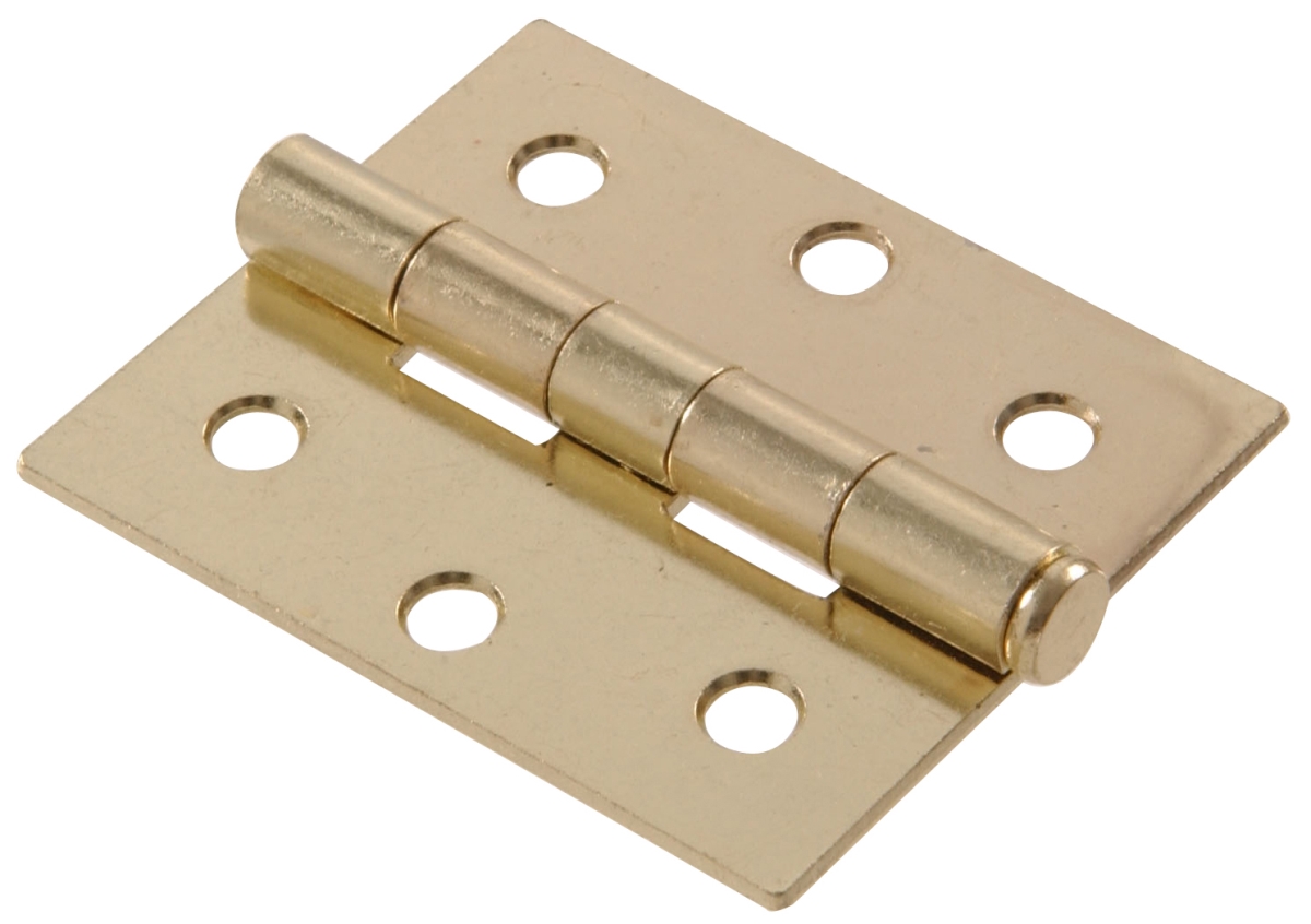 Carded - Storm & Screen Door Hinge - Removable Pin, Satin Brass - 3 x 2.5 in.