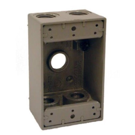 Box Outlet 5-Hole - 0.5 in.