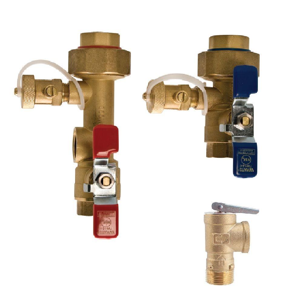 0.75 in.  Copper Tankless Water Heater - Hcn-Rv Hot & Cold Valve Kit