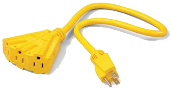 Triple Tap Cord - 4 in. x 2 ft.
