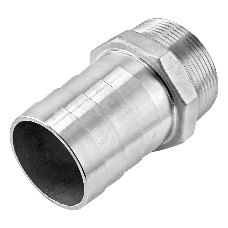 0.75 in. 304 Stainless Steel Hose Barb x Mpt