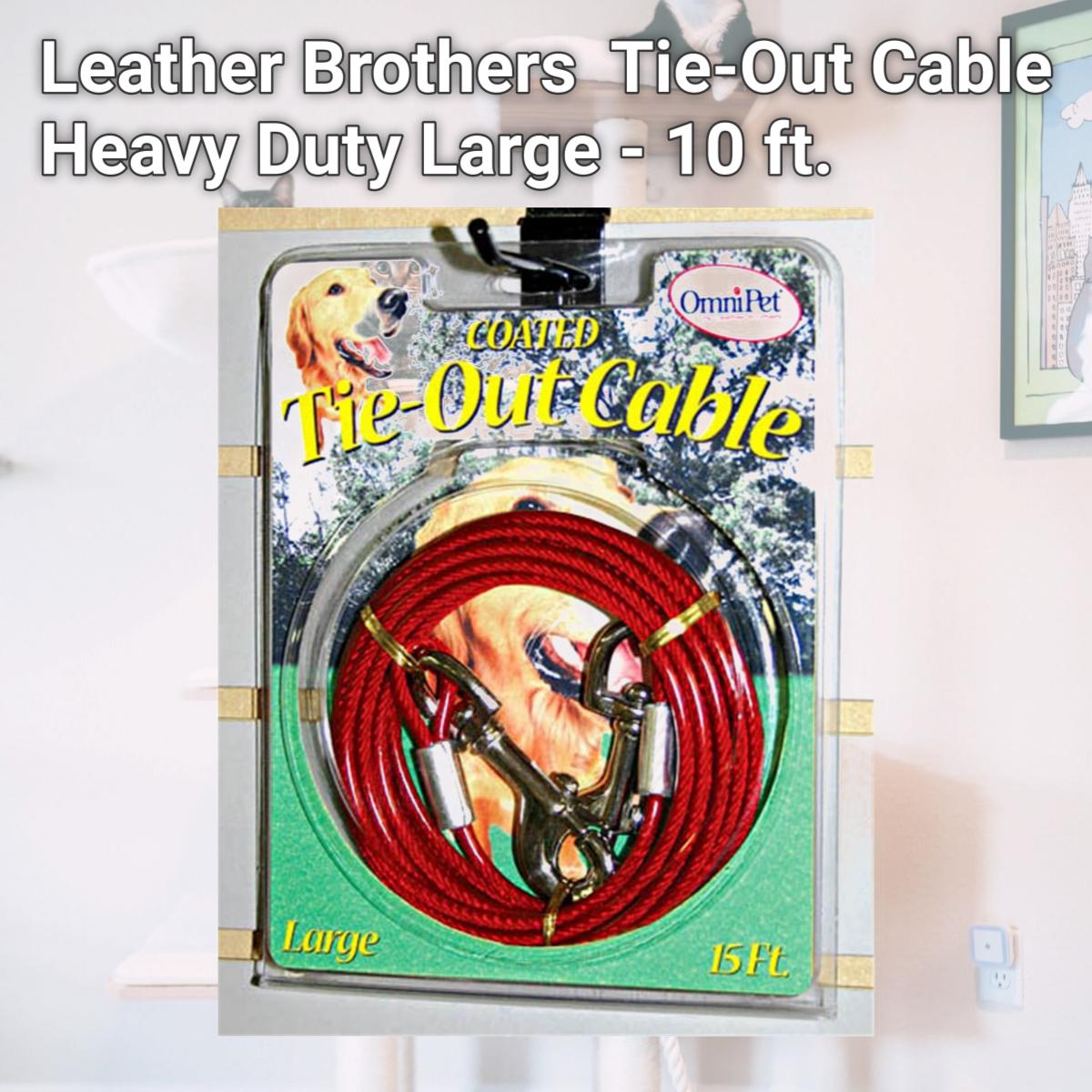 Picture of Leather Brothers 167CT-10 Tie-Out Cable Heavy Duty Large - 10 ft.