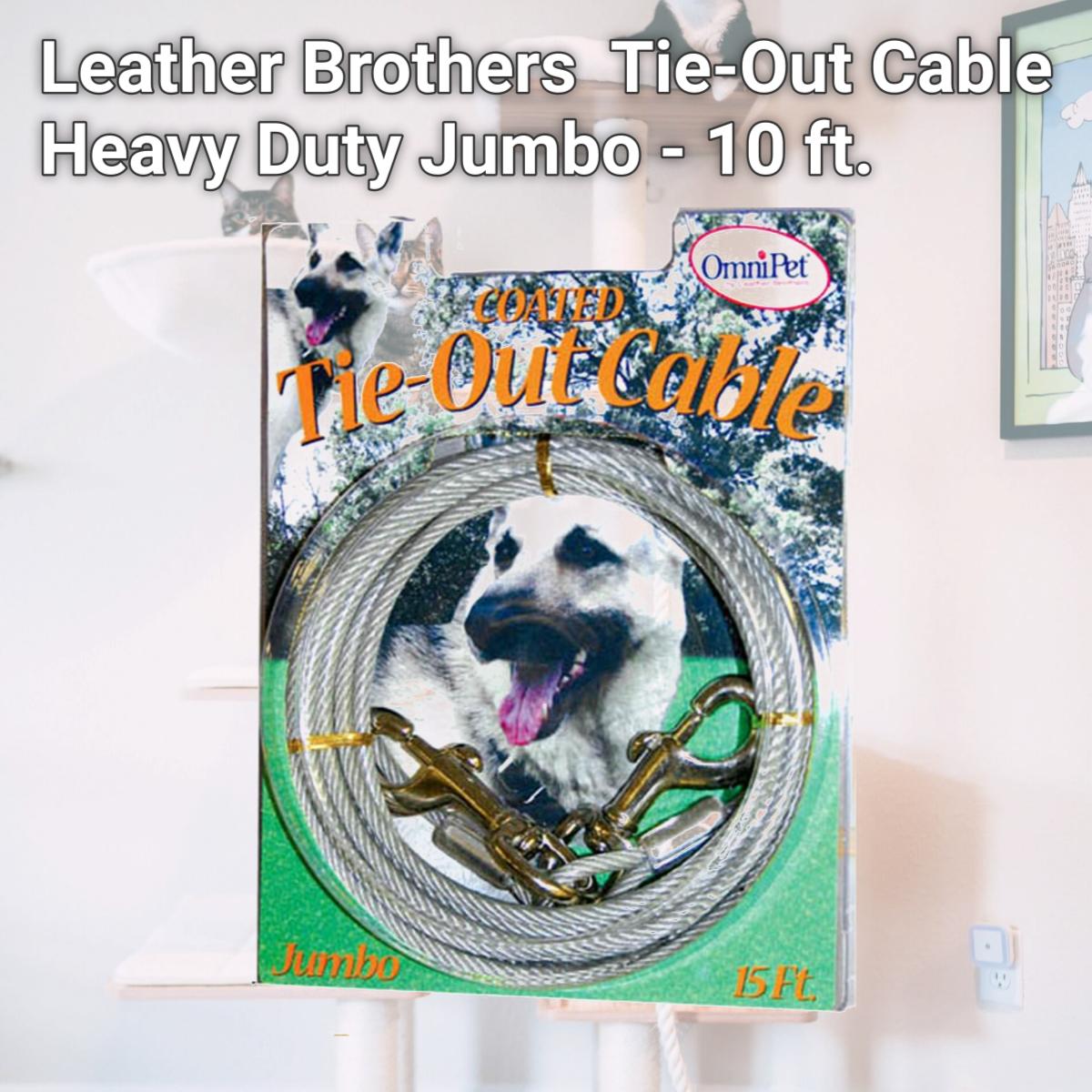 Picture of Leather Brothers 168CT-10 Tie-Out Cable Heavy Duty Jumbo - 10 ft.