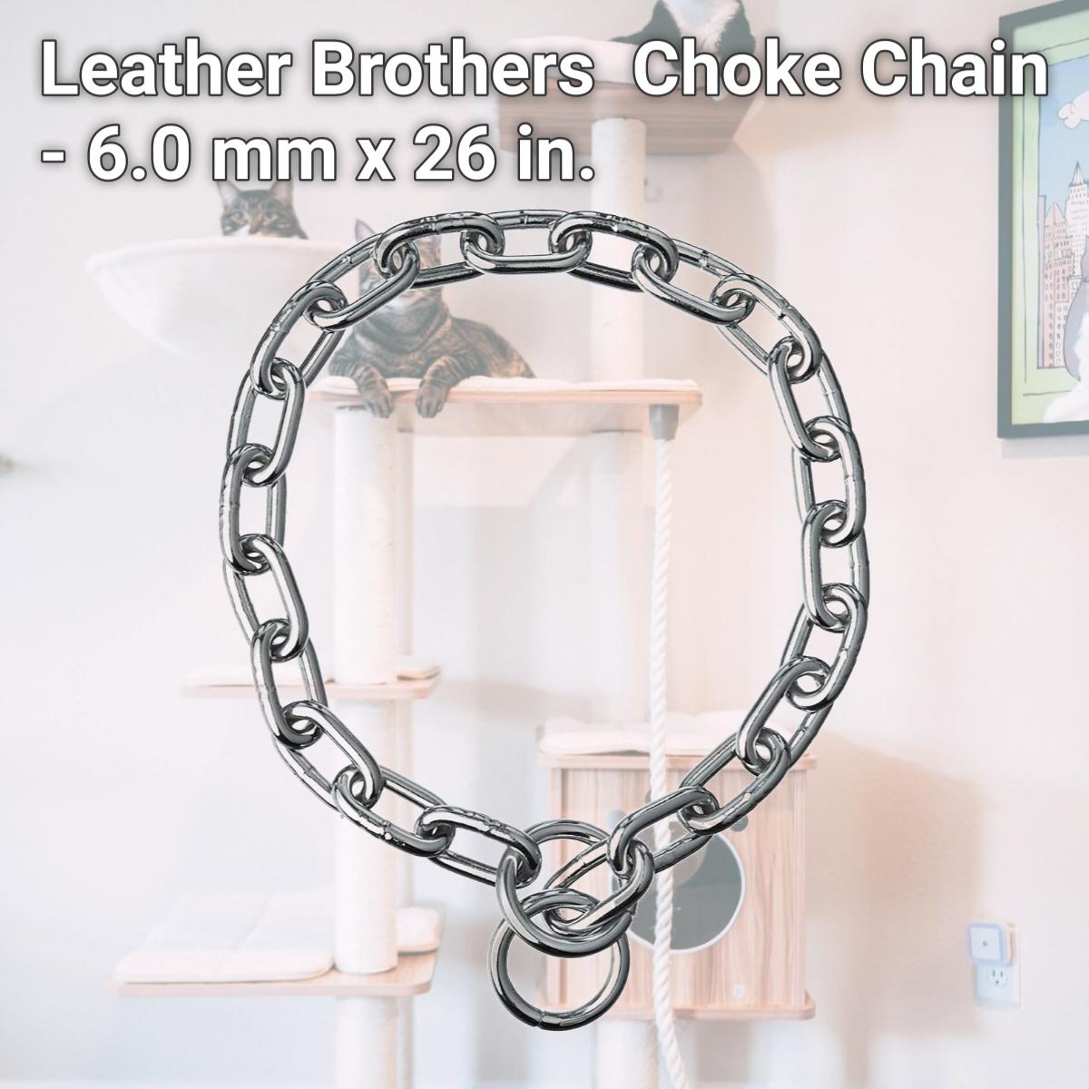 Picture of Leather Brothers 161HD26 Choke Chain - 6.0 mm x 26 in.