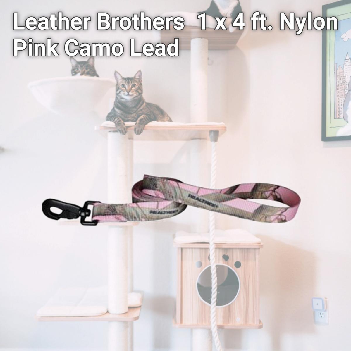 Picture of Leather Brothers 149NRT-PK 1 x 4 ft. Nylon Pink Camo Lead