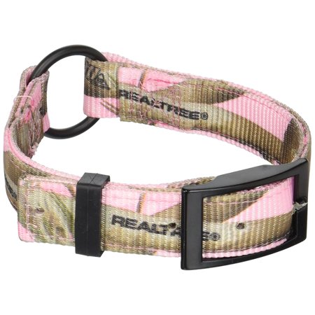 Picture of Leather Brothers 123NRT-PK19 1 x 19 in. Restricting Collar Nylon Pink Camo Collar