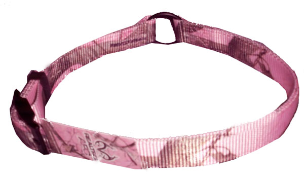 Picture of Leather Brothers 123NRT-PK21 1 x 21 Restricting Collar Nylon Pink Camo Collar