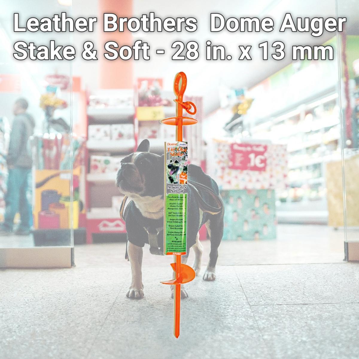 Picture of Leather Brothers STA28 Dome Auger Stake & Soft - 28 in. x 13 mm