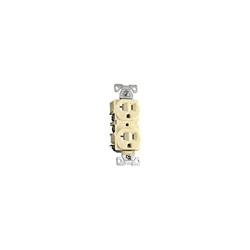 Picture of Cooper Wiring Device BR20V 3-Wire Duplex Receptacle, Ivory - 20A - Pack of 10