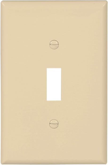 Plate Toggle 1-Gang - Ivory - Pack of 25