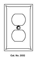 Plate Toggle 1-Gang - White - Pack of 25