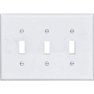 Switch Plate 3 Gang Mid-Size - Pack of 15