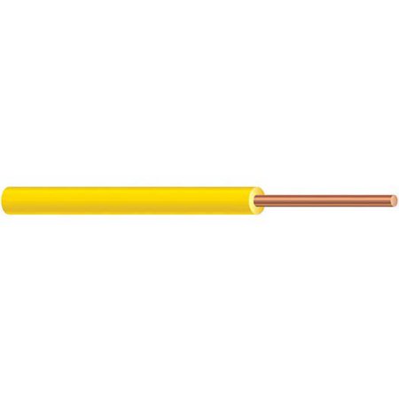 48548202 14 Awg Solid Tracer Wire, Yellow - 500 ft.