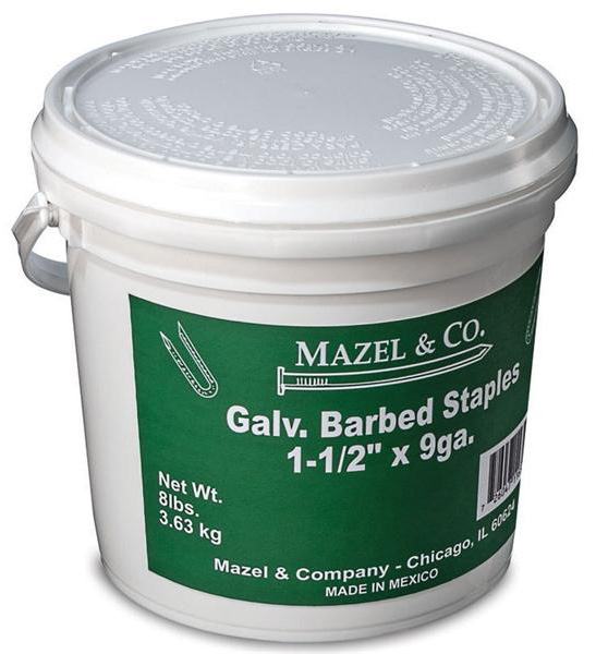 Barbed Staple 8 lbs 1.25 in. Galvanized