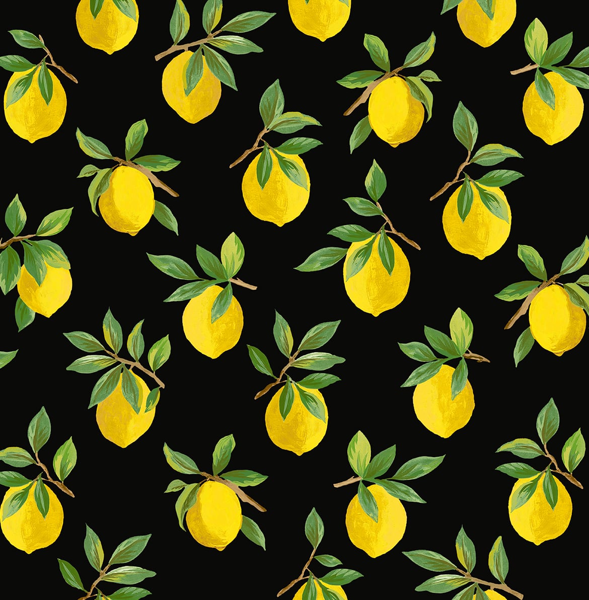 18 ft. Lemoncello Wallpaper, Black
