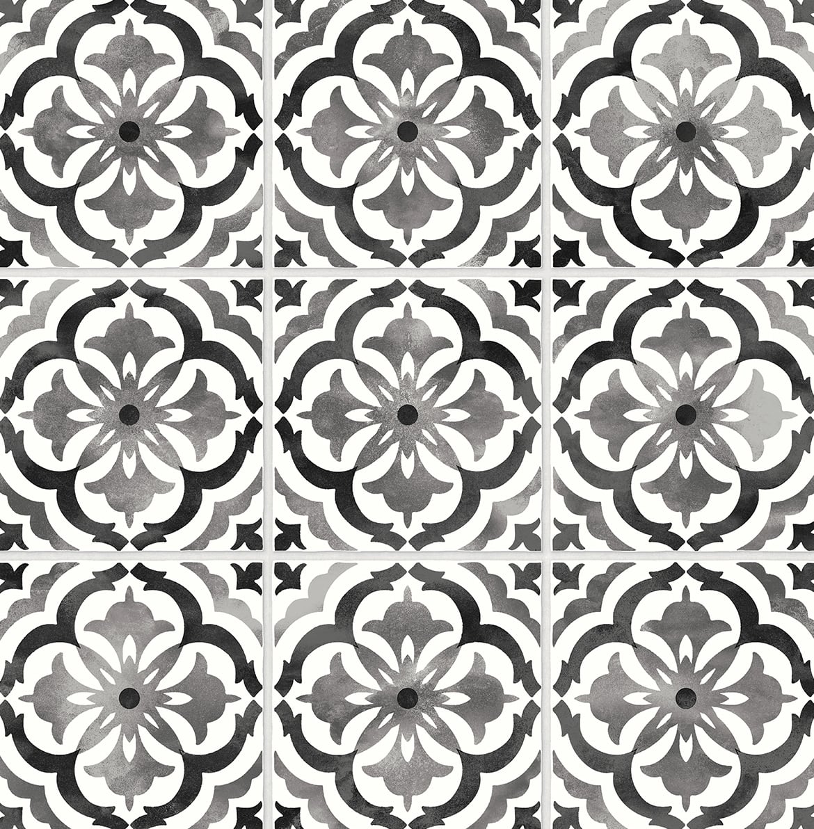 Sorento Tile Wallpaper - Black - 18 ft.