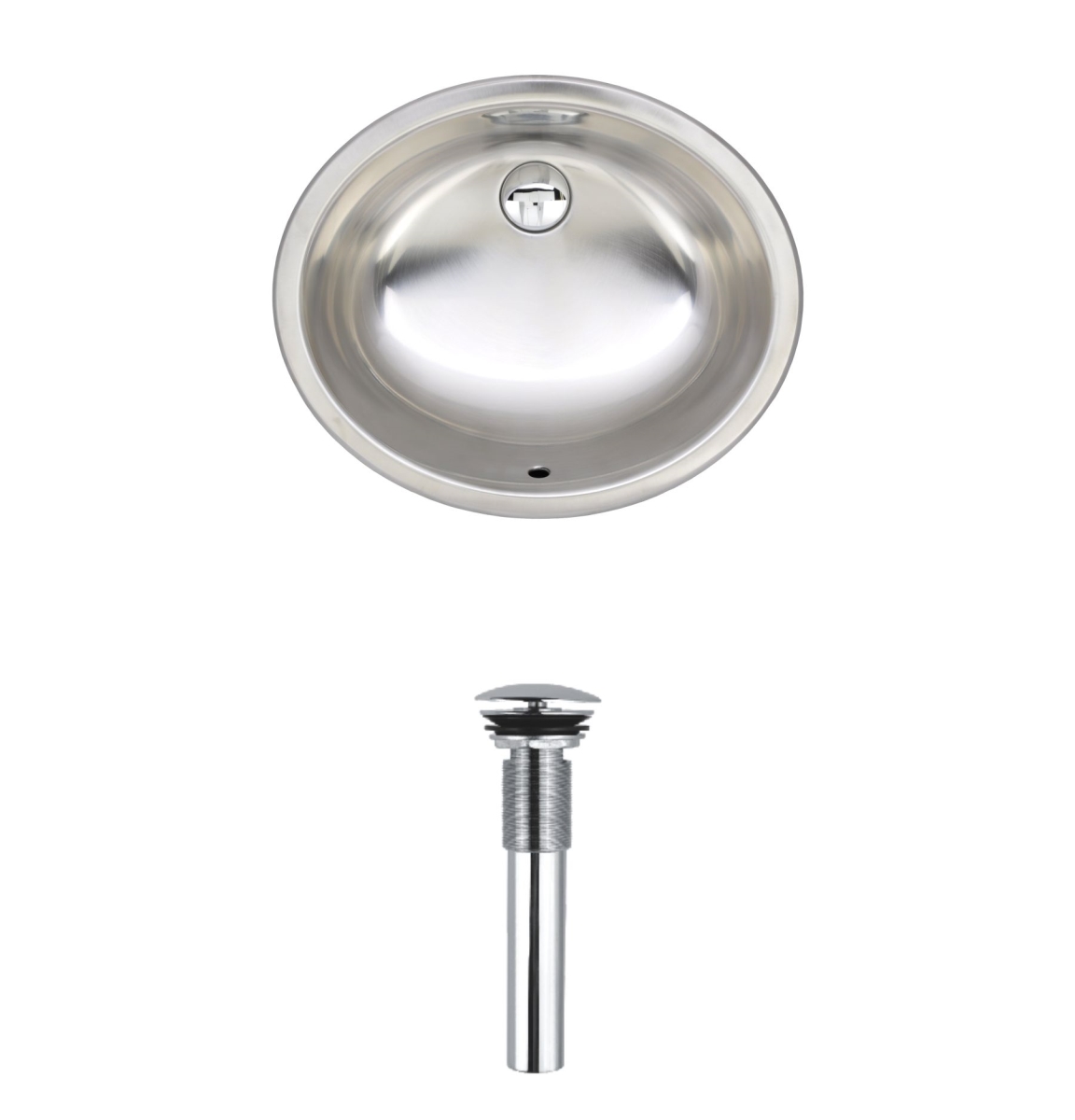 20 in. Oval 20 Gauge Undermount Single Bowl Stainless Steel Kitchen Bar Sink -  Desorden, DE2027412