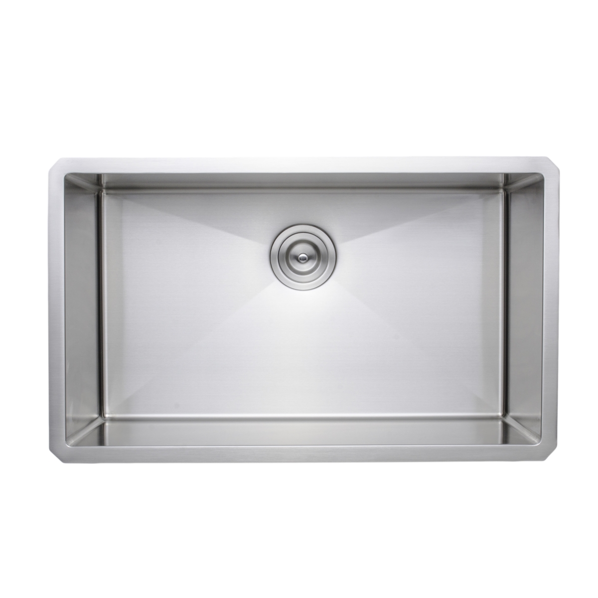 30 in. Handcrafted 16 Gauge Undermount Single Bowl Stainless Steel Kitchen Sink -  Desorden, DE3276766