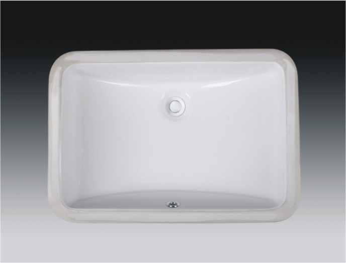 RTU2115-7W 21 in. Rectangular Undermount Single Bowl Bathroom Sink in White