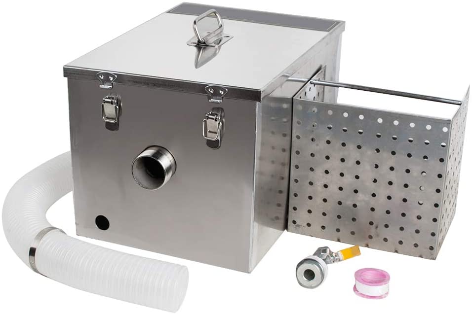WP-GT-75 150 lbs & 75 Stainless Steel GPM Grease Trap Interceptor Set