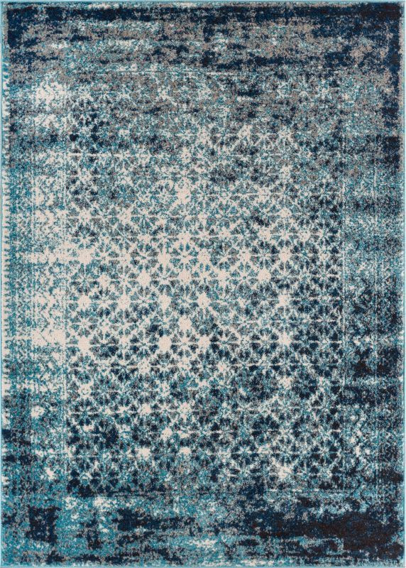 Picture of Well Woven 22663 Manchester Modern Distressed Rug&#44; Royal Blue - 2 ft. 3 in. x 3 ft. 11 in.