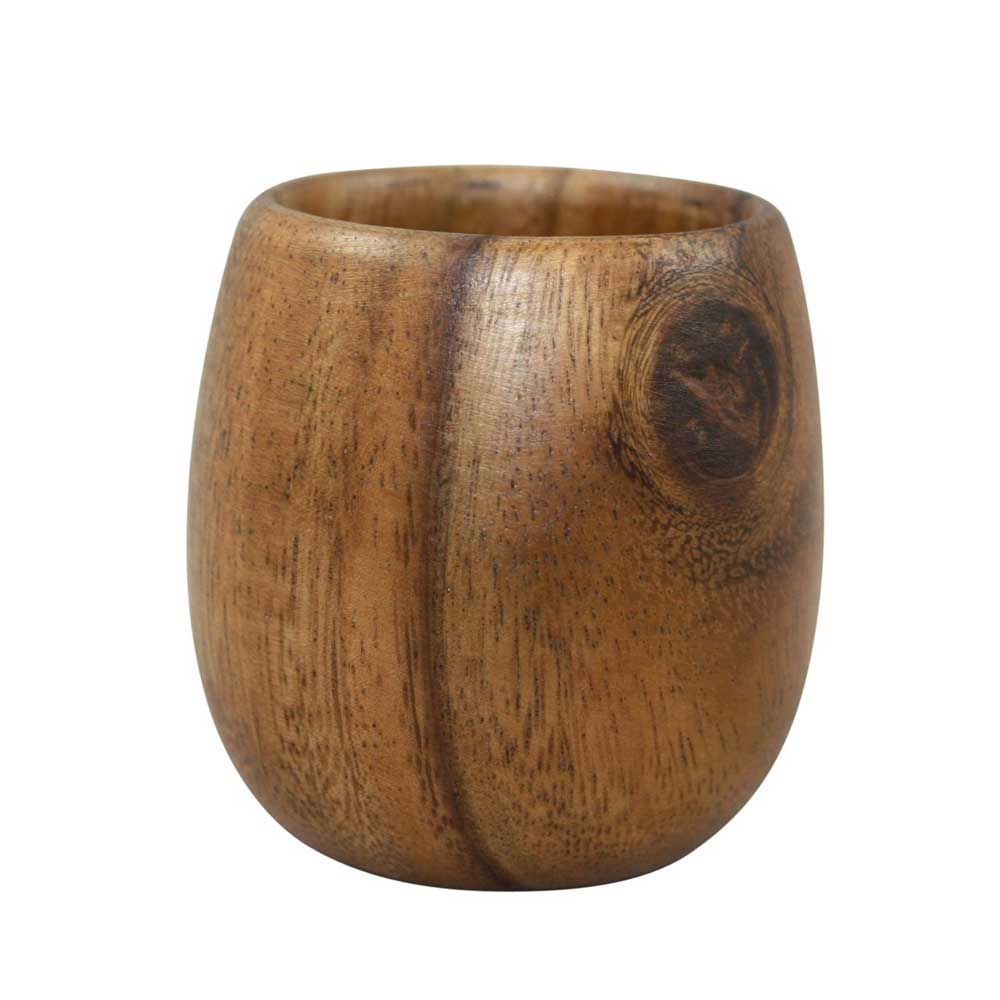 Picture of ZavisGreen ZG-660940 3 Dia. Acacia Glass Wood Cup - 13.5 oz Set ofá 36