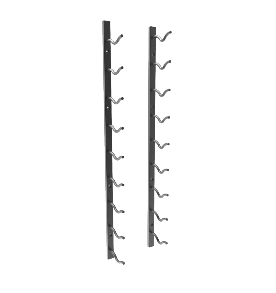 Picture of Wine Rack Concepts WIRE-SB-3FT1DP 3 ft. Wire Wine Rack Series Single Deep Wine Rack - Satin Black