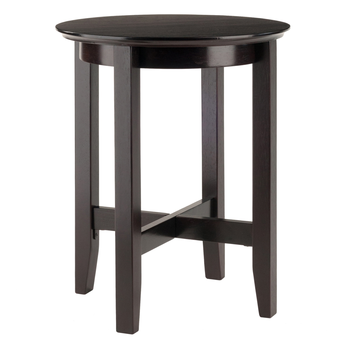 Toby End Table, Espresso - 21.9 in. x 18 in. dia.