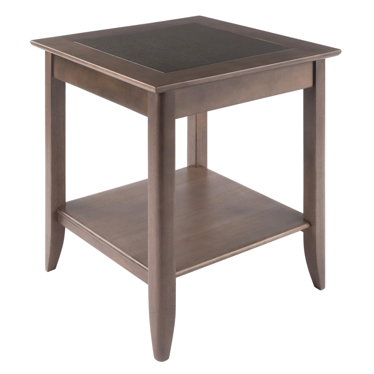 24 x 22.6 x 22.6 in. Santino End Table, Oyster Gray