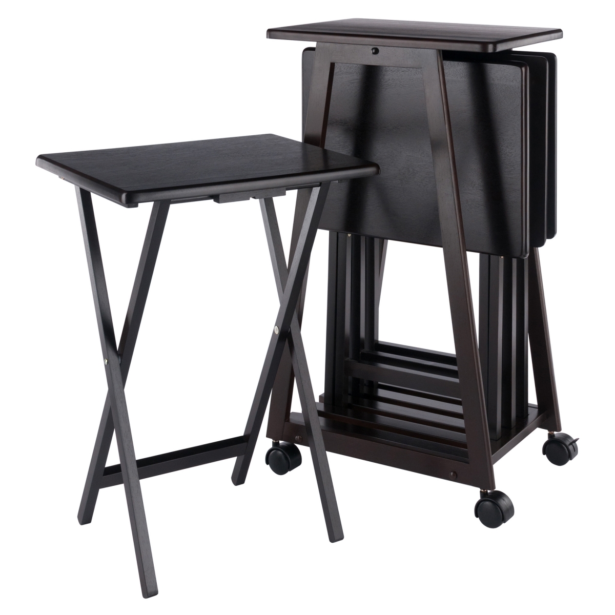 Adriel Snack Table Set, Coffee - 5 Piece