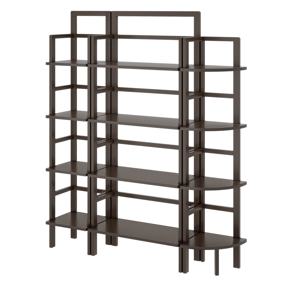 Picture of Winsome Wood 23388 Aiden Bakers Rack Set&#44; Coffee - 3 Piece