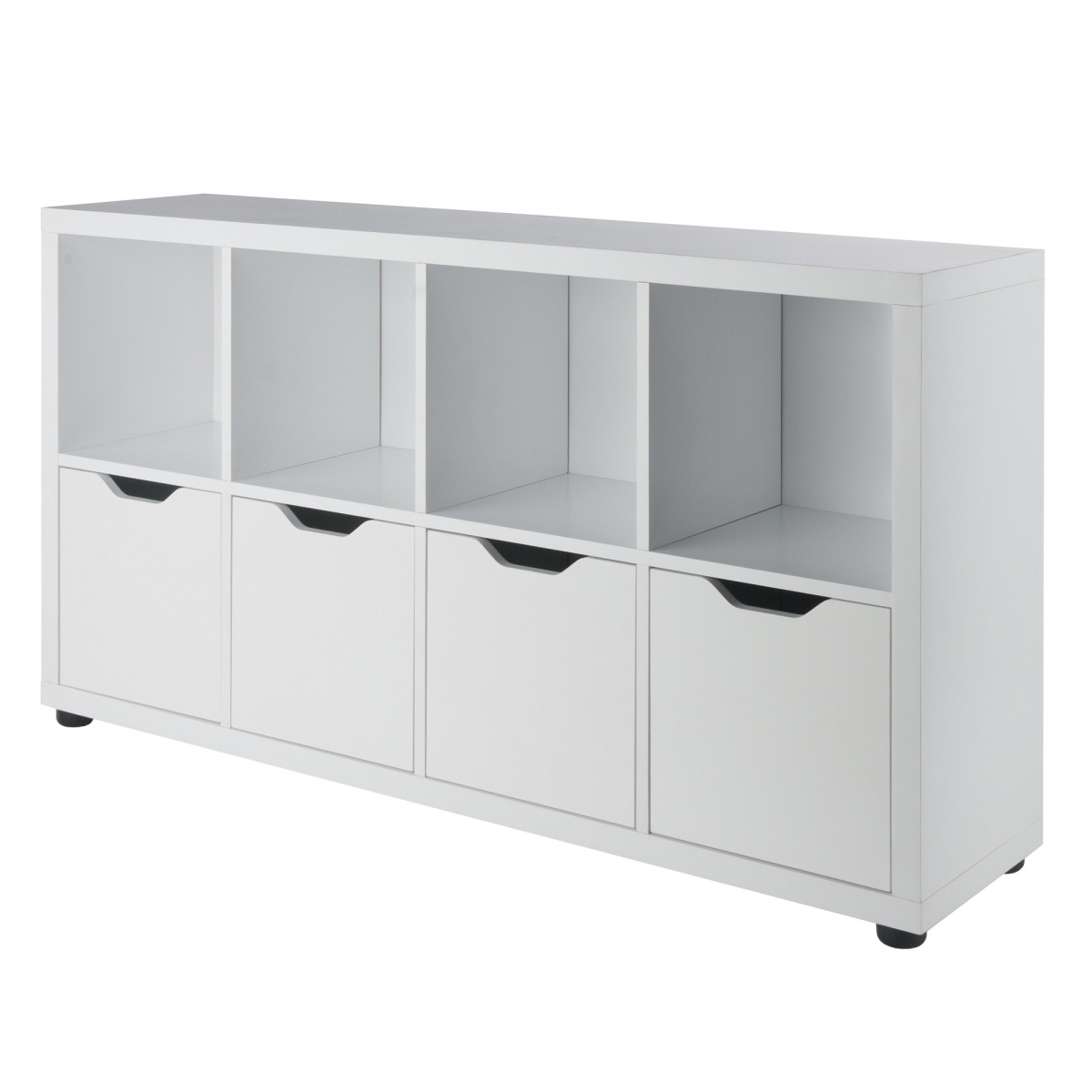 10450 Julian 2x4 Storage Cabinet with 8 Compartments, White