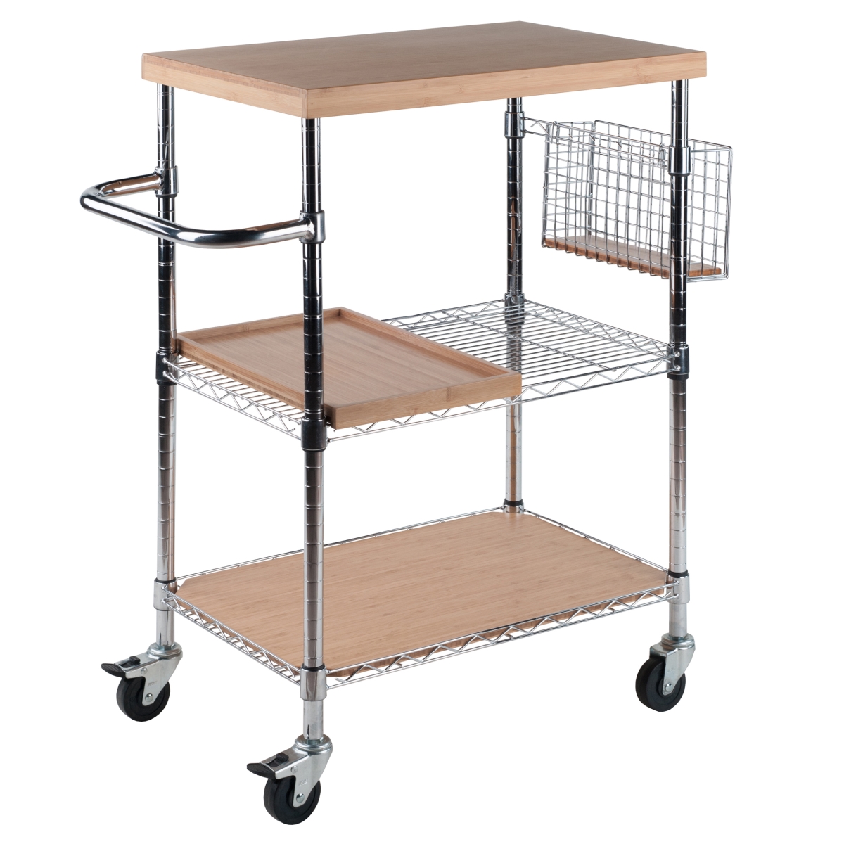 Picture of Winsome 83336 Madera Kitchen/Utility Cart Natural Finish