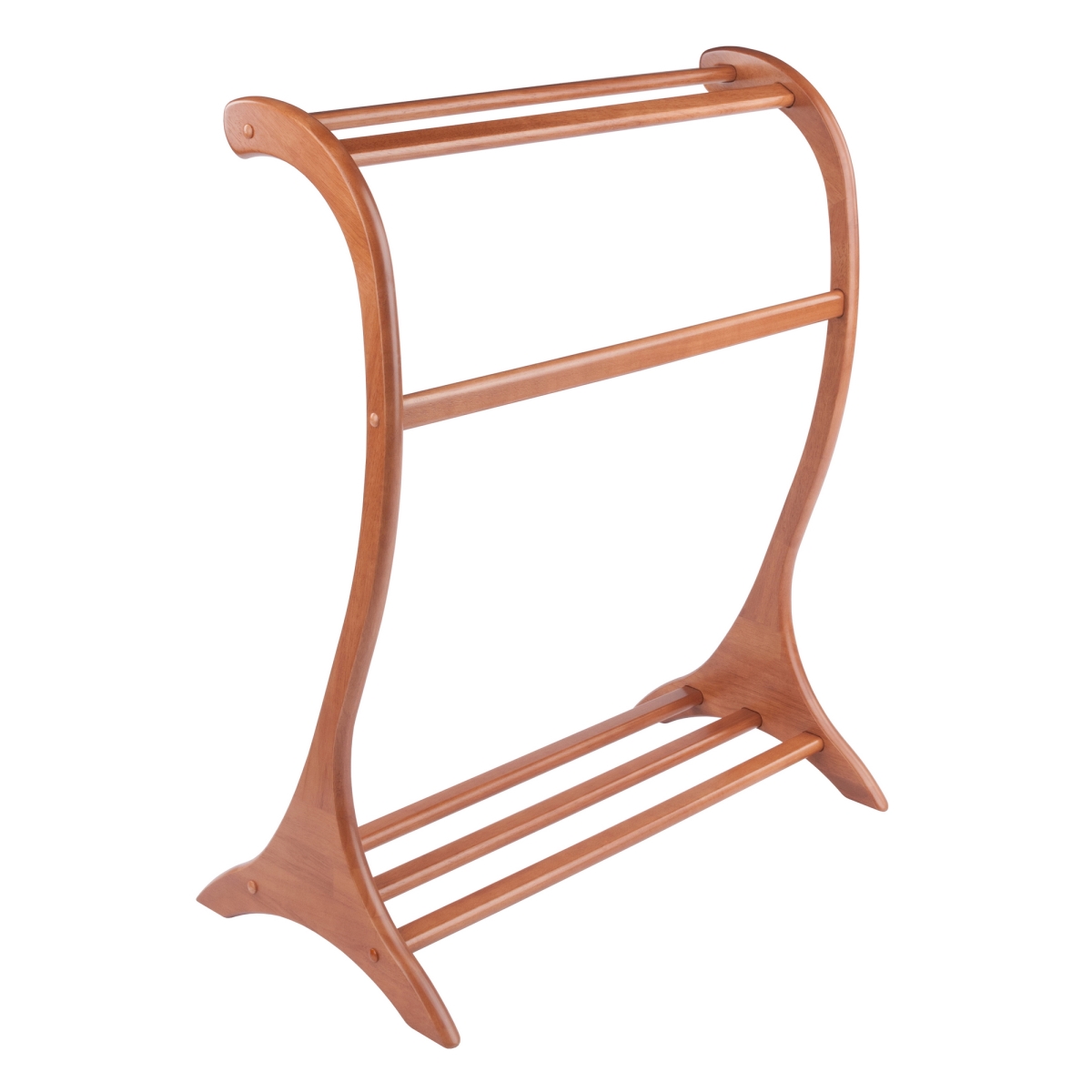 33115 Bella Blanket Rack, Teak Finish