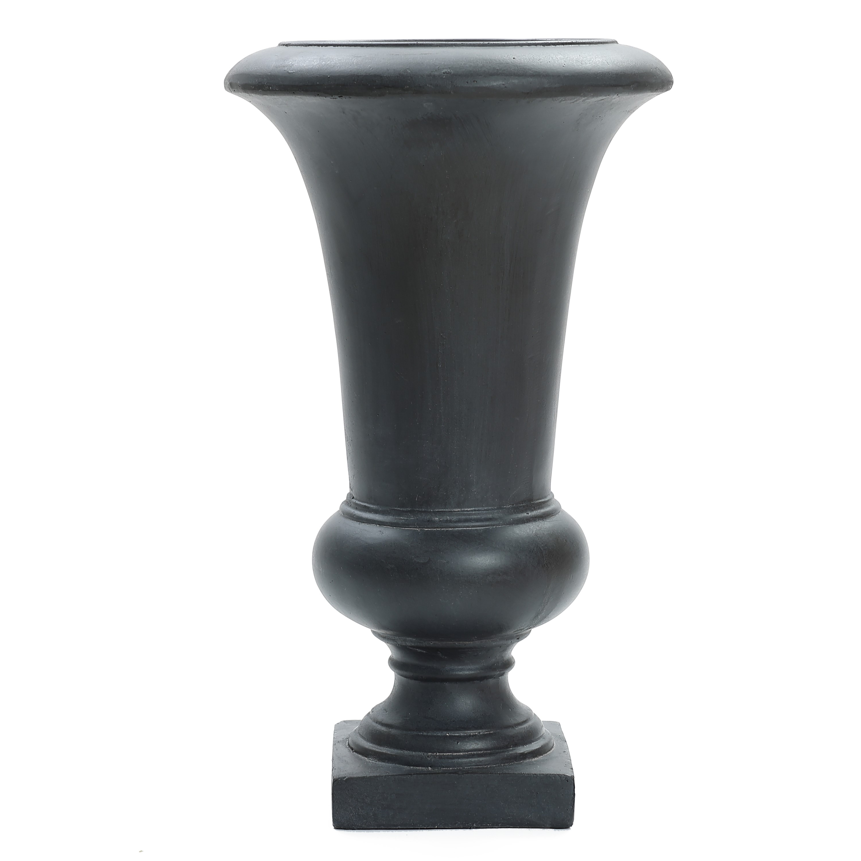 Picture of LuxenHome 22.75 in.  H Gray Slim MgO Urn Planter