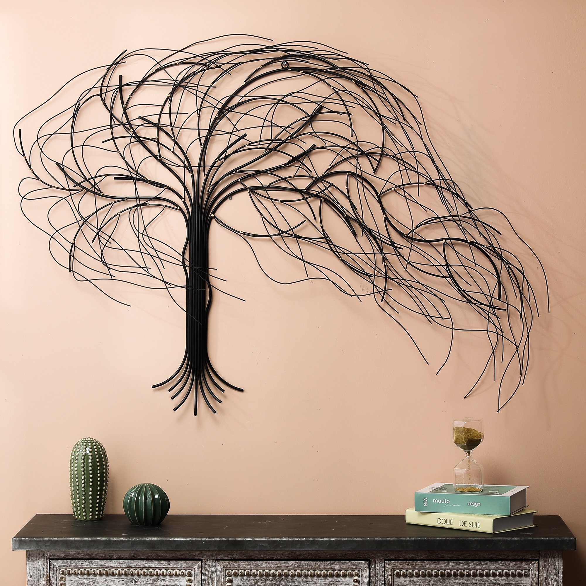 Metal Windy Tree Wall Decor -  LuxenHome, WHA779