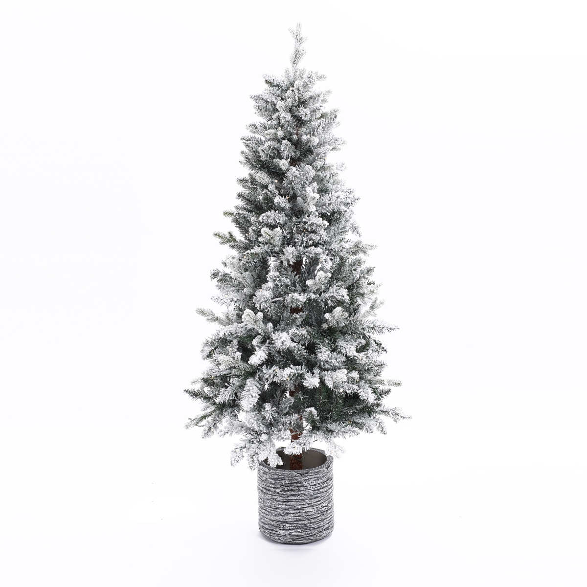 WHAP1647 5.6 ft. Pre-Lit LED Artificial Slim Fir Christmas Tree with Pot -  LuxenHome