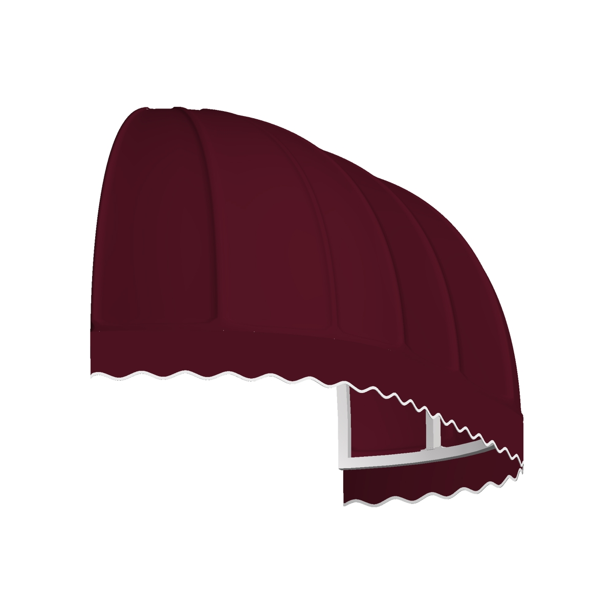 5.38 ft. Chicago Window & Entry Awning, Burgundy - 31 x 24 in.