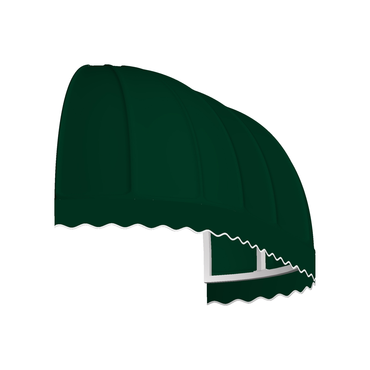5.38 ft. Chicago Window & Entry Awning, Forest Green - 31 x 24 in.