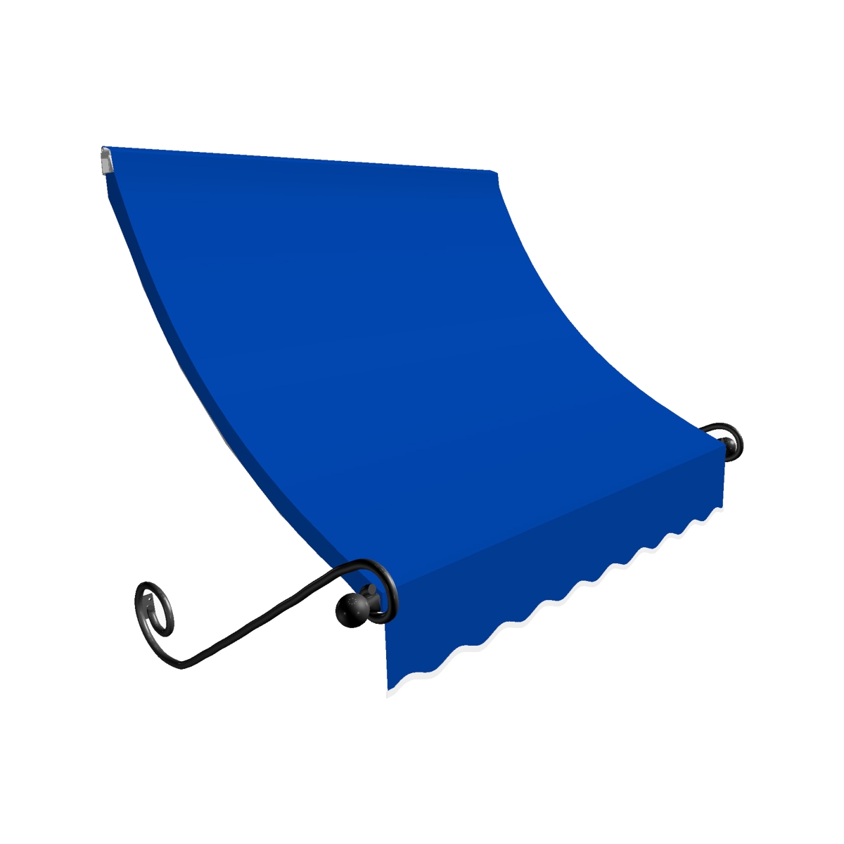 5.38 ft. Charleston Window & Entry Awning, Bright Blue - 24 x 36 in.