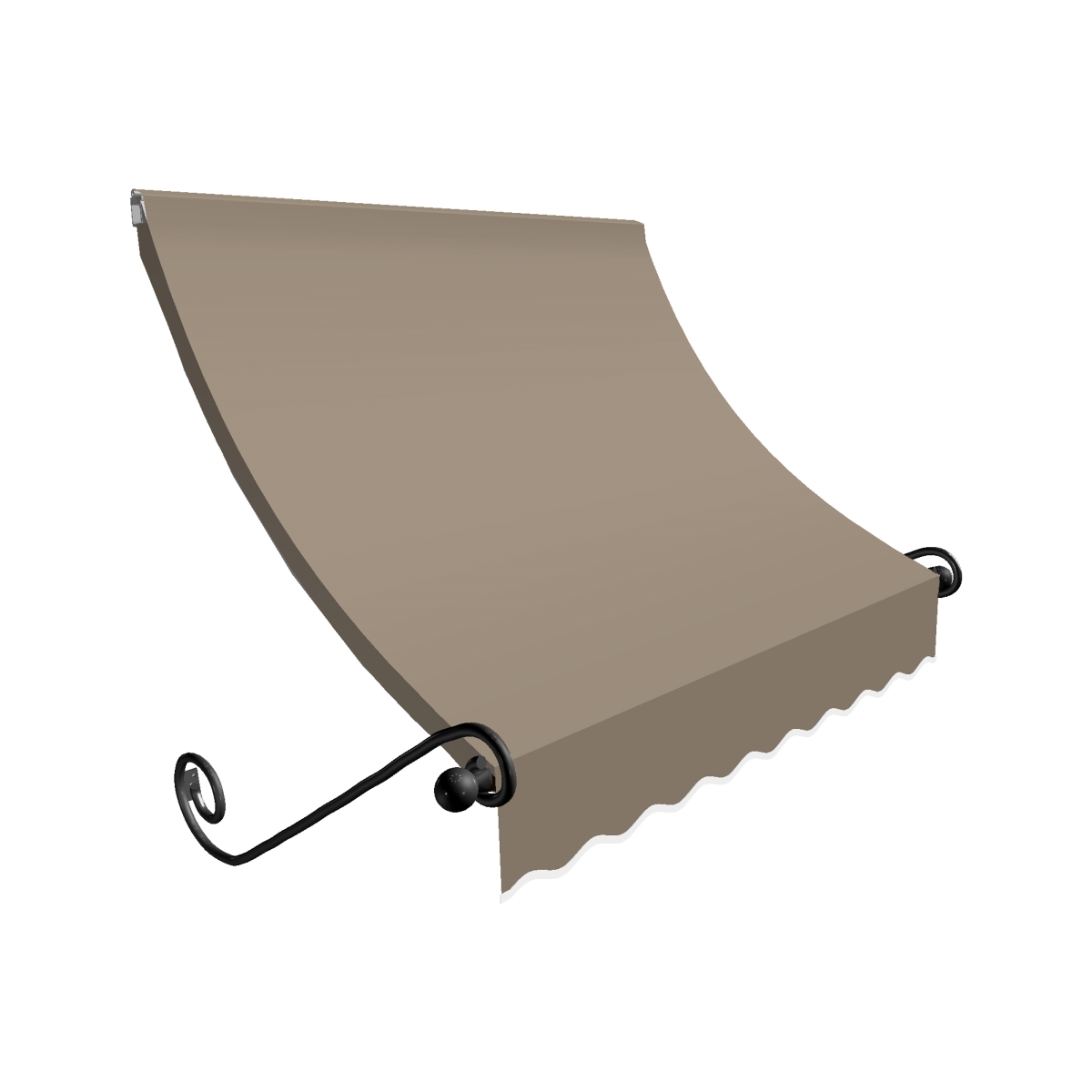 6.38 ft. Charleston Window & Entry Awning, Tan - 24 x 36 in.