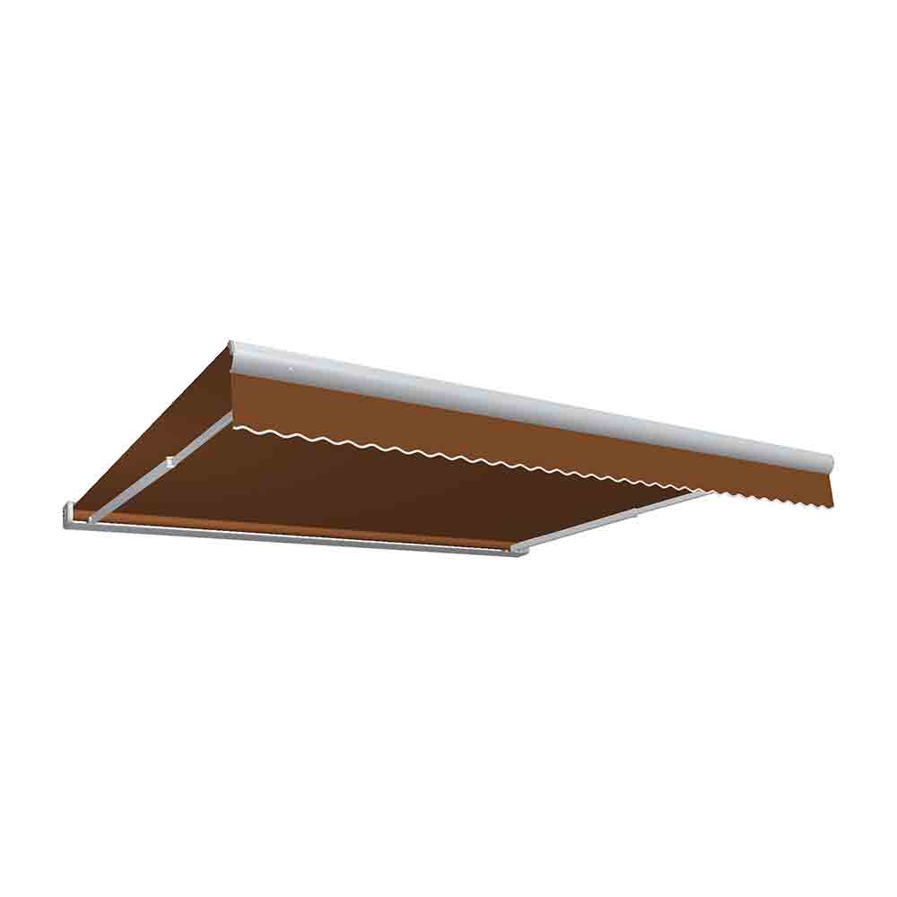 10 ft. Key West Full Cassette Left Motor & Remote Retractable Awning, Terra Cotta - 96 in.