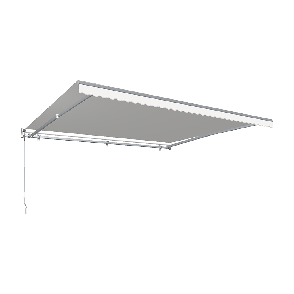 MTL10-US-W 10 ft. Maui Left Motor with Remote Retractable Awning, Off White - 96 in.