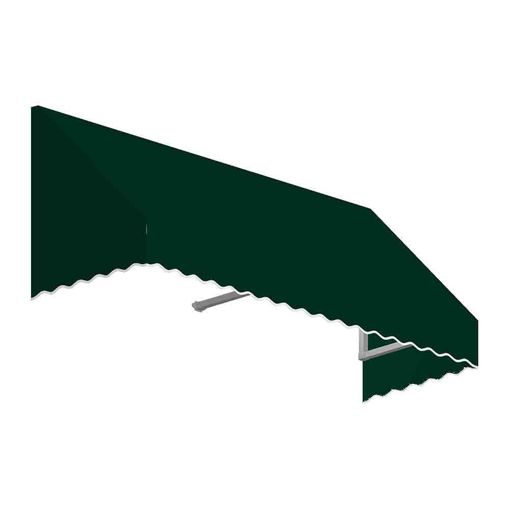 3.38 ft. San Francisco Window & Entry Awning, Forest Green - 16 x 30 in.